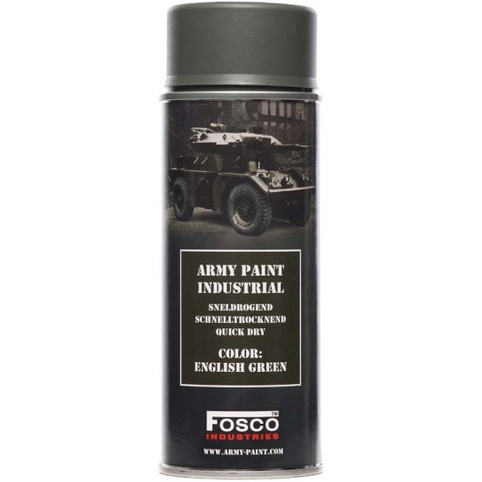 BOMBE PEINTURE MILITAIRE FOSCO ENGLISH GREEN (400ml)