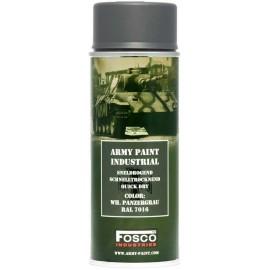 BOMBE PEINTURE MILITAIRE FOSCO WH. PANZERGRAU RAL 7016 (400ml)