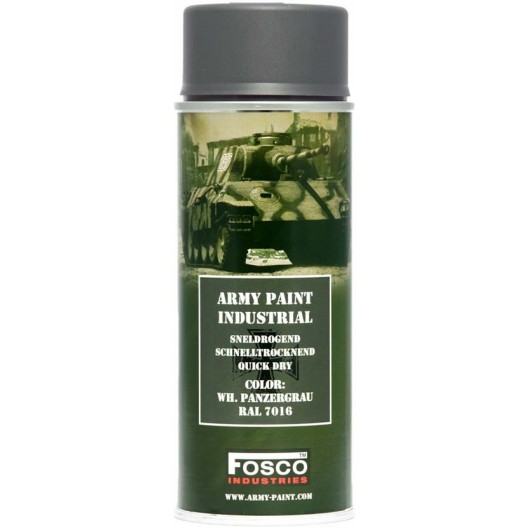 BOMBE PEINTURE MILITAIRE FOSCO WH. PANZERGRAU RAL 7016 (400ml)