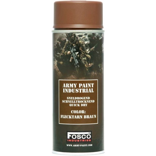 BOMBE PEINTURE MILITAIRE FOSCO FLECKTARN BRAUN (400ml)