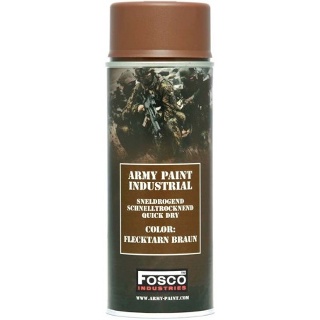 BOMBE PEINTURE MILITAIRE FOSCO FLECKTARN BRAUN (400ml)