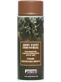 BOMBE PEINTURE MILITAIRE FOSCO FLECKTARN BRAUN (400ml)