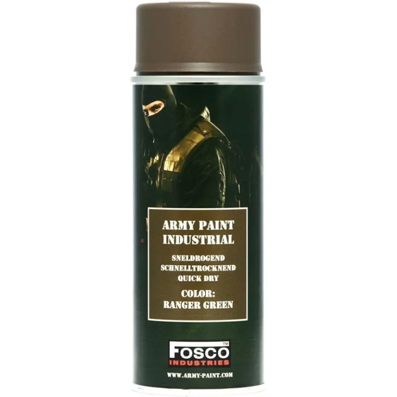 BOMBE PEINTURE MILITAIRE FOSCO RANGER GREEN (400ml)