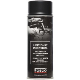 BOMBE PEINTURE MILITAIRE FOSCO FLAT BLACK RAL 9021 (400ml)