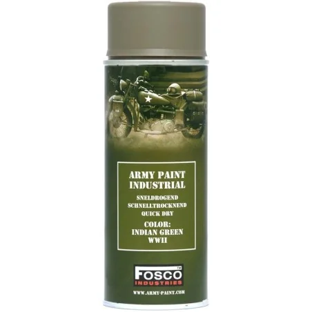 BOMBE PEINTURE MILITAIRE FOSCO INDIAN GREEN WWII (400ml)