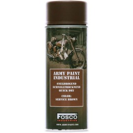 BOMBE PEINTURE MILITAIRE FOSCO SERVICE BROWN (400ml)