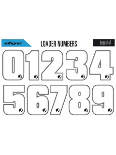 PLANCHES STICKERS DYE NUMBERS POUR LOADERS (x2)