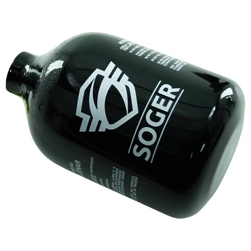 BOUTEILLE AIR SOGER ALUMINIUM 0.42L 3000 PSI NOIR