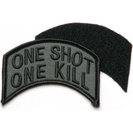 PATCH TISSU VELCRO 101 INC ONE SHOT ONE KILL VERT/NOIR