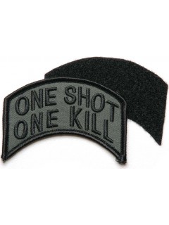 PATCH TISSU VELCRO 101 INC ONE SHOT ONE KILL VERT/NOIR