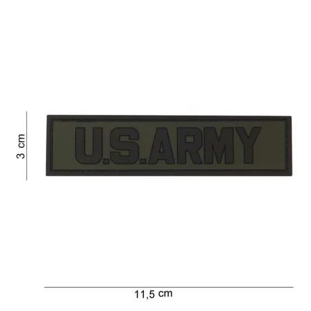 PATCH PVC 3D VELCRO 101 INC U.S. ARMY VERT