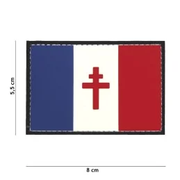 PATCH PVC 3D VELCRO 101 INC FORCES FRANÇAISES LIBRES (Haute Visibilité)