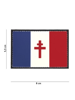 PATCH PVC 3D VELCRO 101 INC FORCES FRANÇAISES LIBRES (Haute Visibilité)