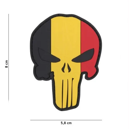 PATCH PVC 3D VELCRO 101 INC PUNISHER BELGIQUE