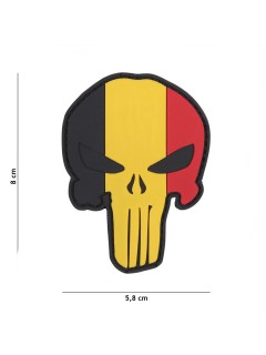 PATCH PVC 3D VELCRO 101 INC PUNISHER BELGIQUE