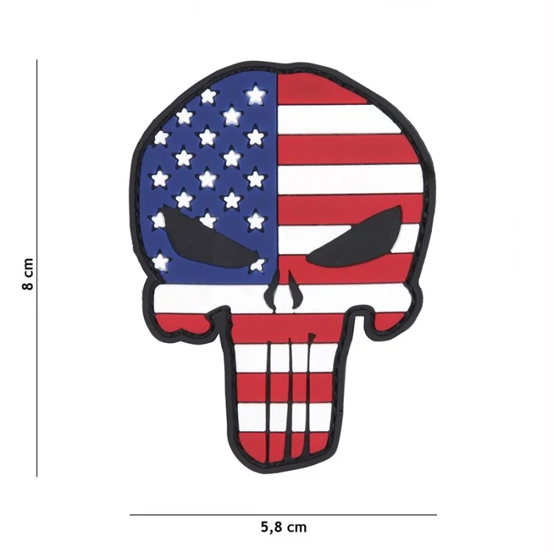 PATCH PVC 3D VELCRO 101 INC PUNISHER USA