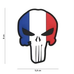 PATCH PVC 3D VELCRO 101 INC PUNISHER FRANCE