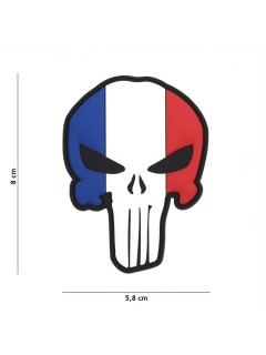 PATCH PVC 3D VELCRO 101 INC PUNISHER FRANCE