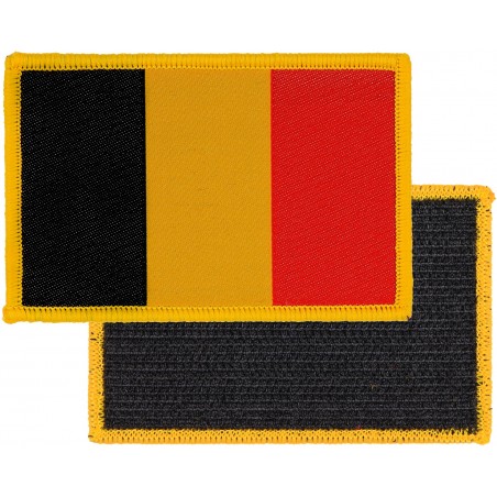 PATCH TISSU VELCRO 101 INC DRAPEAU BELGIQUE