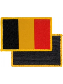 PATCH TISSU VELCRO 101 INC DRAPEAU BELGIQUE