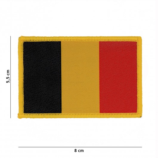 PATCH TISSU VELCRO 101 INC DRAPEAU BELGIQUE