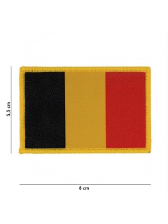 PATCH TISSU VELCRO 101 INC DRAPEAU BELGIQUE