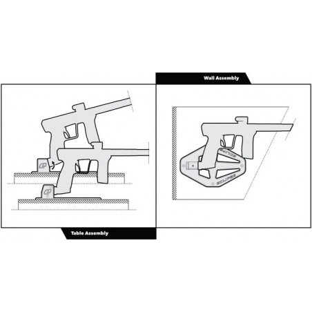 GUN STAND PLANET ECLIPSE PODIUM ARGENT