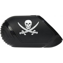 HOUSSE BOUTEILLE CARBONE EXALT SMALL (45ci-50ci) JOLLY ROGER PIRATE NOIR/BLANC