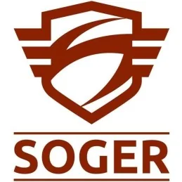 STICKER SOGER LOGO ROUGE/BLANC