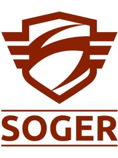 STICKER SOGER LOGO ROUGE/BLANC