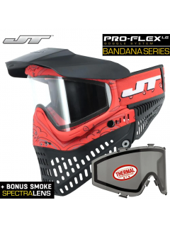 MASQUE JT SPECTRA PROFLEX THERMAL BANDANA ROUGE (avec 2 écrans)