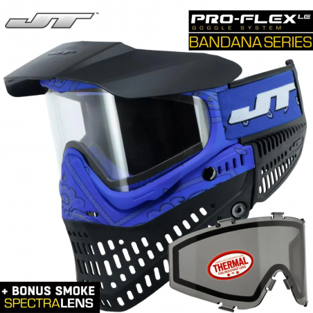 MASQUE JT SPECTRA PROFLEX THERMAL BANDANA BLEU (avec 2 écrans)