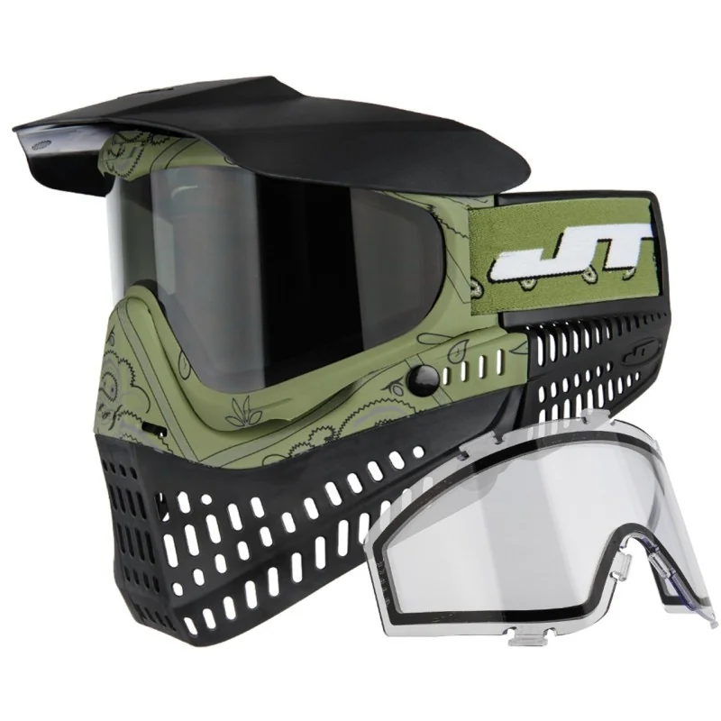 MASQUE JT SPECTRA PROFLEX THERMAL BANDANA VERT (avec 2 écrans)