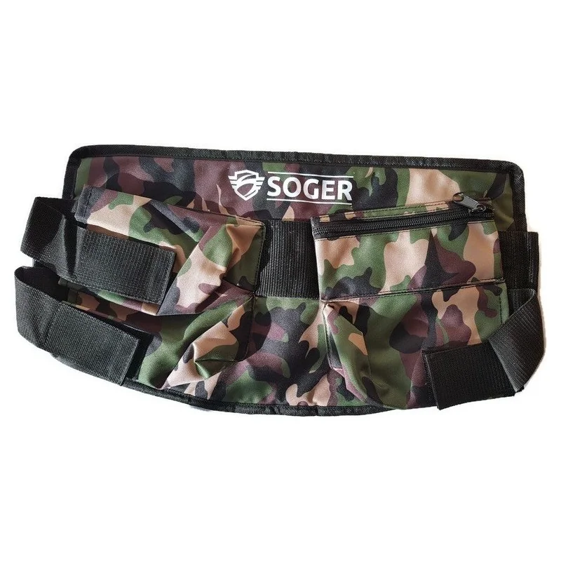 HARNAIS SOGER TACTICAL 3 POTS 100 + POCHE CAMO JUNGLE