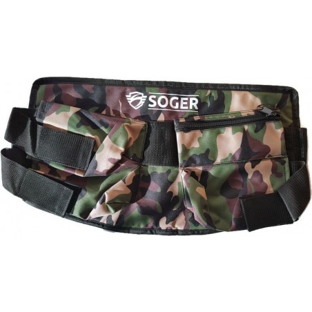 HARNAIS SOGER TACTICAL 3 POTS 100 + POCHE CAMO JUNGLE