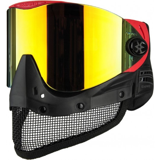 MASQUE AIRSOFT EMPIRE E-MESH THERMAL ROUGE (avec écran miroir fire)