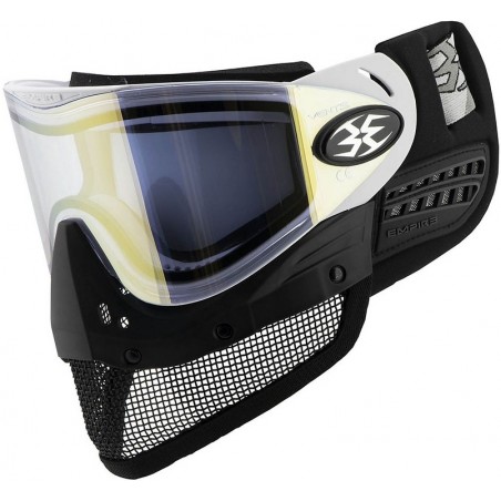 MASQUE AIRSOFT EMPIRE E-MESH THERMAL BLANC (avec écran miroir hd gold)