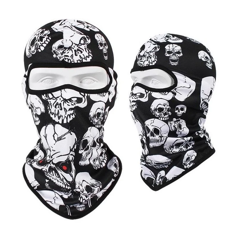 CAGOULE SUBLIMÉE 1 TROU POLYESTER EXTENSIBLE SKULL (Modèle n°15)