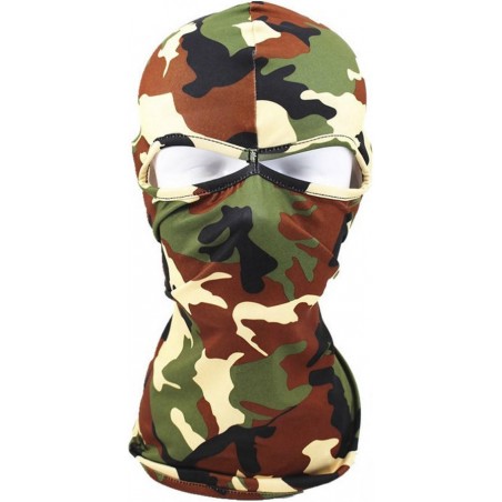 CAGOULE POLYESTER 2 TROUS CAMO WOODLAND