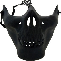 DEMI-MASQUE FACIAL SKULL NOIR