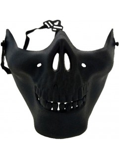 DEMI-MASQUE FACIAL SKULL NOIR