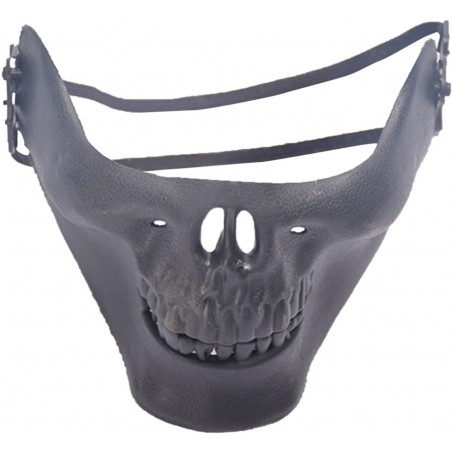 DEMI-MASQUE FACIAL SKULL NOIR