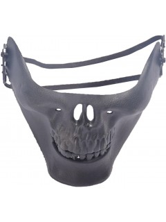 DEMI-MASQUE FACIAL SKULL NOIR