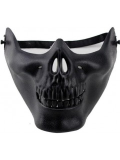 DEMI-MASQUE FACIAL SKULL NOIR