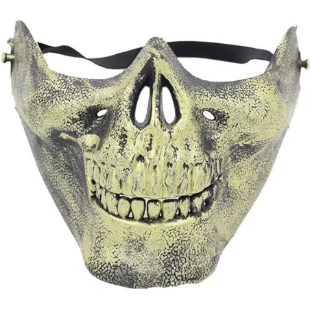 DEMI-MASQUE FACIAL SKULL OR