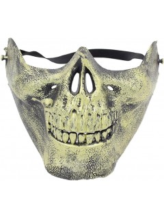 DEMI-MASQUE FACIAL SKULL OR