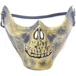 DEMI-MASQUE FACIAL SKULL OR