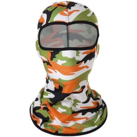 CAGOULE MULTIFONCTION POLYESTER 1 TROU CAMOUFLAGE ORANGE