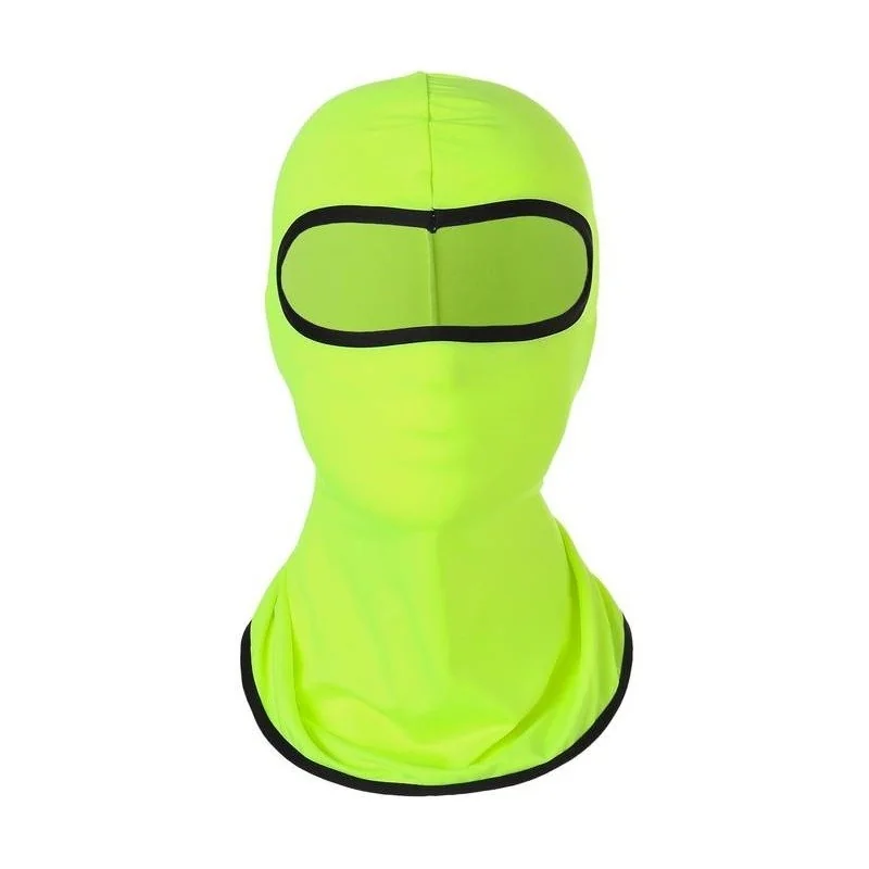 CAGOULE MULTIFONCTION POLYESTER 1 TROU JAUNE FLUO