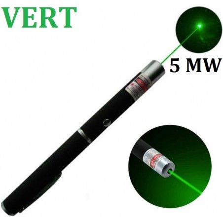 STYLO POINTEUR LASER 5MW VERT